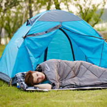 Coffee Hollow Cotton 210T Terylene Outdoor Hiking Camping Mummy Emergency Sleeping Bag